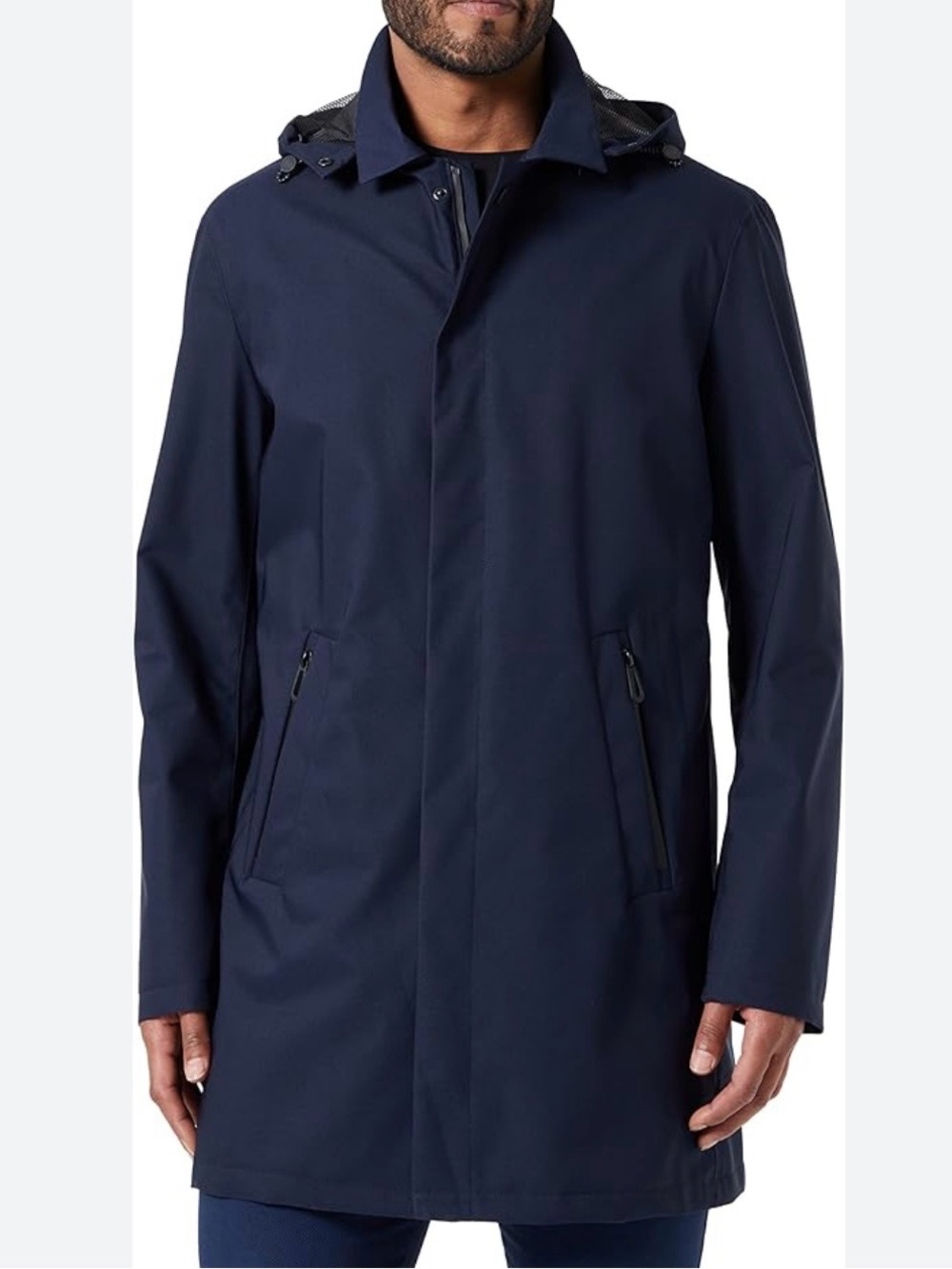 Bugatti Rainseries Men’s Waterproof Raincoat, Navy, Size 42R NWOT